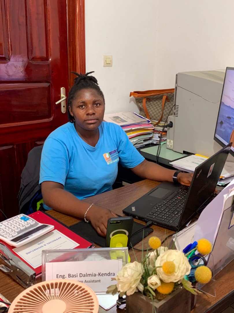 Basi Dalmia-Kendra, Manager and Design Assistant at BATIMOI BTP, construction company in Buea, Cameroon