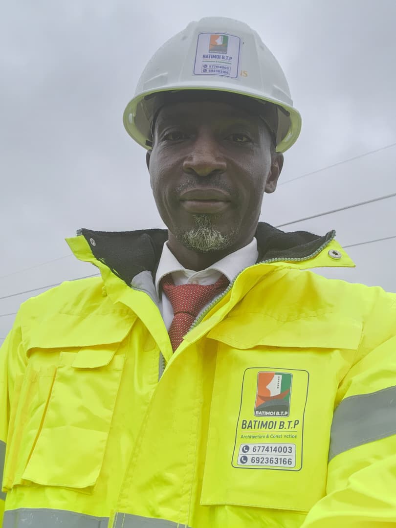 Eng. Laclong Francis, lead engineer at BATIMOI BTP architecture and construction company in Buea Cameroon
