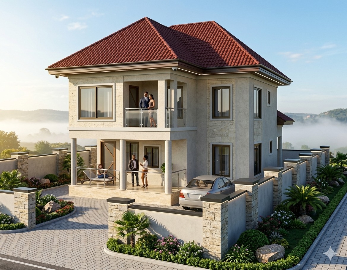 G+1 residential building at CAMSIC, Buea, Cameroon by BATIMOI BTP