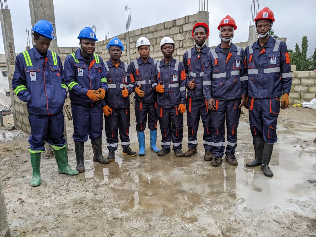 Active construction site supervised by BATIMOI BTP engineers in Cameroon